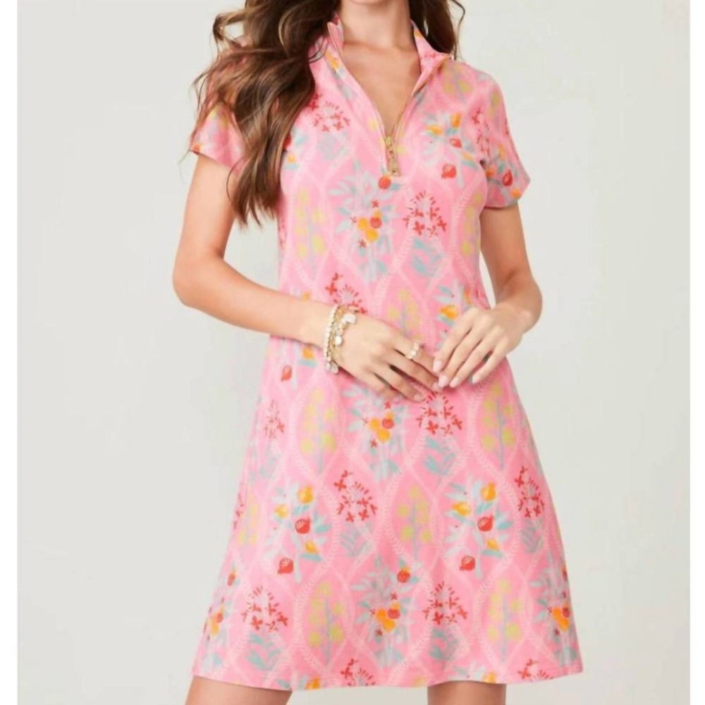 Spartina 449 Serena Queenie Topiary Pink Dress